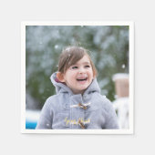 Cocktailpapier für Personalisiertes Foto Serviette (Vorderseite)