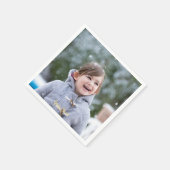 Cocktailpapier für Personalisiertes Foto Serviette (Ecke)