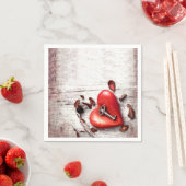 Cocktailpapier Napkin Land Holzschlüssel für mein  Serviette (Beispiel)