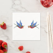 Cocktailpapier Napkin Traditioneller Bird Tattoo S Serviette (Beispiel)