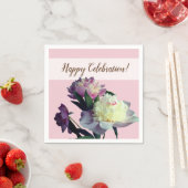 Cocktailpapier Napkins Pink Peony Blume Serviette (Beispiel)