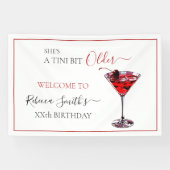 Cocktailparty Ein bisschen älter Cherry Martini Banner (Horizontal)