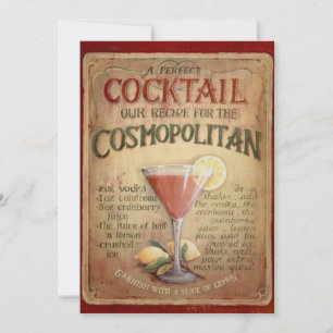 Cocktailparty-Einladung cosmopolitan Einladung