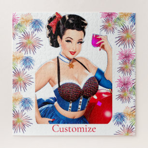 Cocktailparty Mädchen Thunder_Cove Puzzle