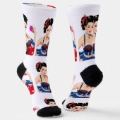 Cocktailparty Mädchen Thunder_Cove Socken (Gewinkelt)