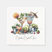 Cocktailparty Personalisiert Serviette (Vorderseite)