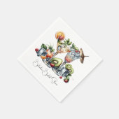 Cocktailparty Personalisiert Serviette (Ecke)