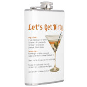 Cocktailpause Auf schmutzigen Martini-Rezept Flachmann (Rechts)