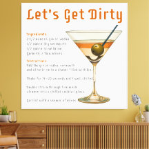 Cocktailpause Auf schmutzigen Martini-Rezept