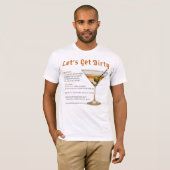 Cocktailpause Auf schmutzigen Martini-Rezept T-Shirt (Vorne ganz)
