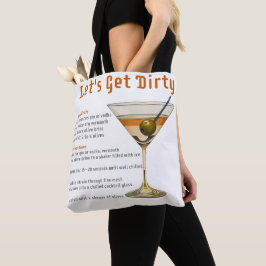 Cocktailpause Auf schmutzigen Martini-Rezept Tasche