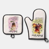 Cocktailrezepte, Geschenk des irischen Kaffees Ofenhandschuh & Topflappen-Set (Vorderseite)