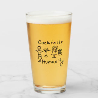 Cocktails4Humanity Beer Glass Glas