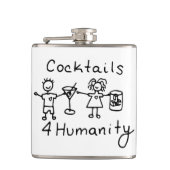 Cocktails4Humanity Flask Flachmann (Vorderseite)