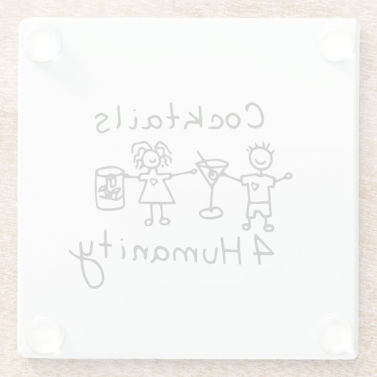 Cocktails4Humanity Untersetzer (Rückseite)