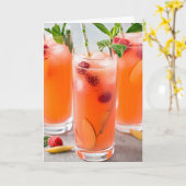 COCKTAILS / **40.** GEBURTSTAG WÜNSCHT FÜR SIE! KARTE (Gelbe Blume)