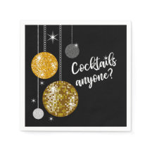 Cocktails Alle Disco Kugelservietten
