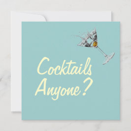Cocktails Alle Mod-Einladungen Einladung