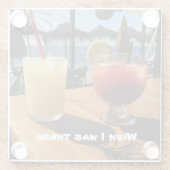 Cocktails am Meer Glasuntersetzer (Rückseite)