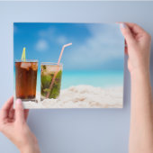 Cocktails am Strand Flyer (Hand)