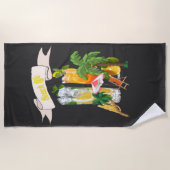 Cocktails am Strand Strandtuch (Vorderseite)