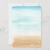 Cocktails an Strandreihen im Sommer süß 16 Einladung (Rückseite)