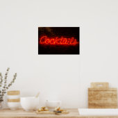 Cocktails auf Brick Poster (Küche)