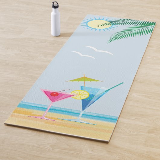 Cocktails auf der Beach Yoga Mat Yogamatte (Beispiel)