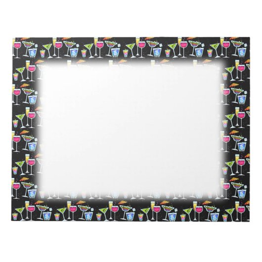 COCKTAILS AUF! NOTEPAD LARGE NOTIZBLOCK (Vorderseite)