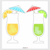 Cocktails Aufkleber (Blatt)