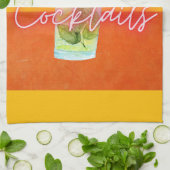 Cocktails Bar Geschirrtuch (Gefaltet)