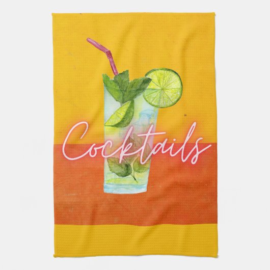 Cocktails Bar Geschirrtuch (Vertikal)