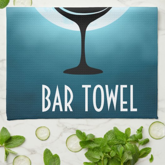 Cocktails Bar Katzen Geschirrtuch (Gefaltet)