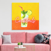 Cocktails Bar Leinwanddruck (Insitu (Wohnzimmer))