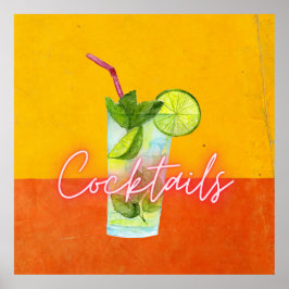 Cocktails Bar Poster