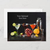 Cocktails / Barkeeper-Postkarte Postkarte (Vorne/Hinten)