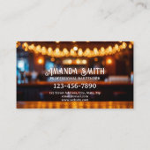 Cocktails Beruflicher Barkeeper Business Visitenkarte (Rückseite)