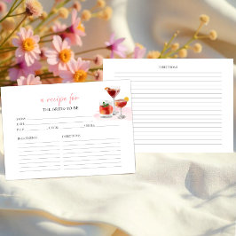 Cocktails Blumenkohl Brautparty Rezeptionskarten Einladung