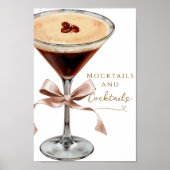Cocktails Brautparty Espresso Martini Poster (Vorne)