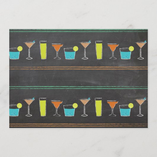 Cocktails Brautparty Piazza della Riforma Programm (Rückseite)