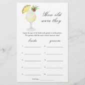 Cocktails bridal shower - How old were they game (Vorderseite)