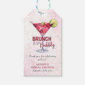 Cocktails Brunch & Brautparty Geschenkanhänger (Vorderseite)