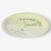 Cocktails Brunch & Brautparty Pappteller (Schrägansicht)