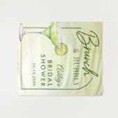 Cocktails Brunch & Brautparty Wandteppich (Vorderseite (Horizontal))