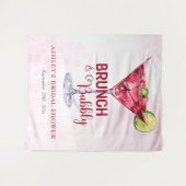 Cocktails Brunch & Brautparty Wandteppich (Vorderseite (Horizontal))