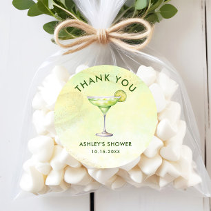 Cocktails Brunch & Bubbly Brautparty  Runder Aufkleber