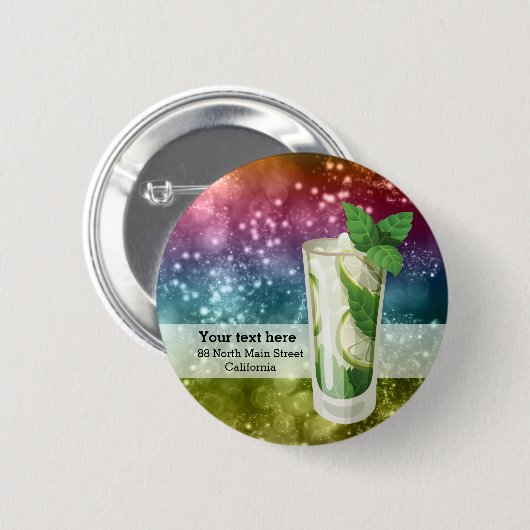 Cocktails Button (Vorne & Hinten)