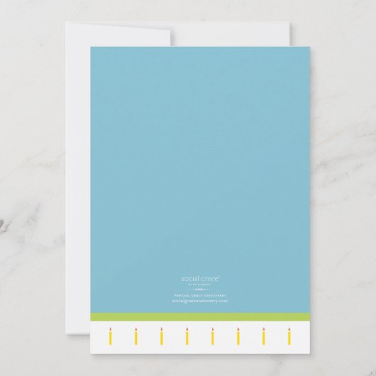 Cocktails & Cake Geburtstagsparty Einladung (Rückseite)