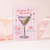 Cocktails & Canapes Girls Night Birthday Einladung