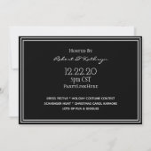 Cocktails, Candy Canes & Cyberspace Holiday Party Einladung (Rückseite)